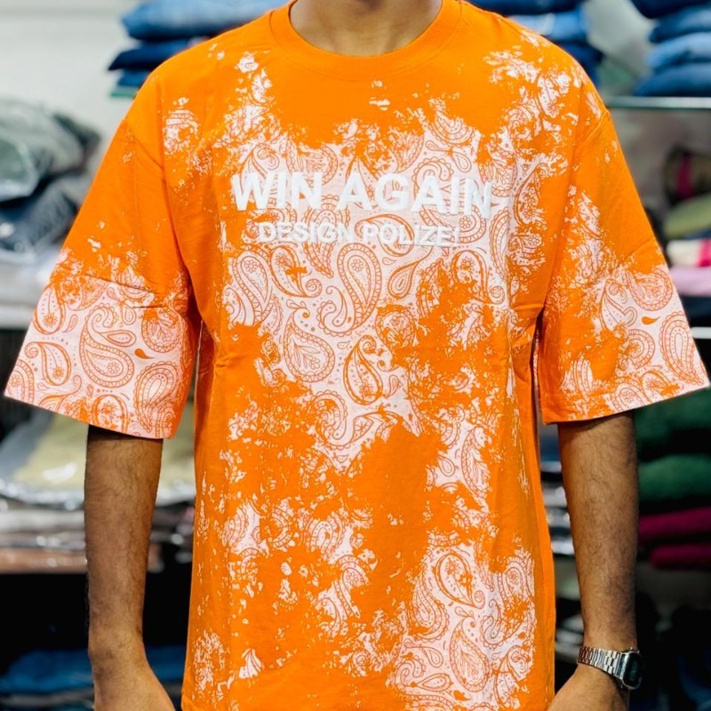 Men’s Oversized Paisley Print T-Shirt